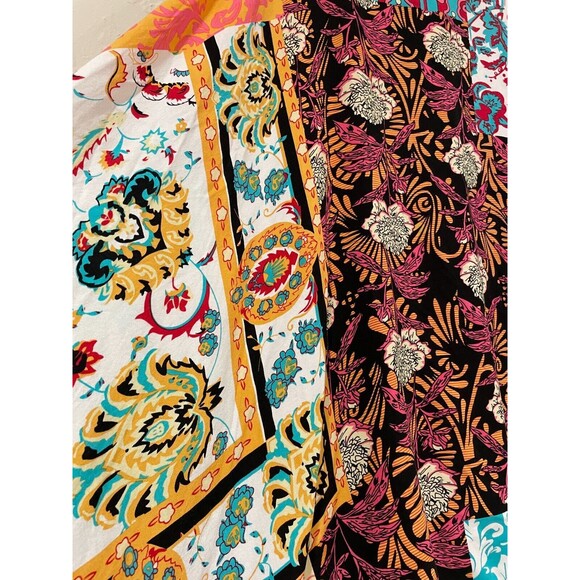 ~ Grace & Lace Med Boho Serape Crochet Poncho Coverup Tassel Beach Tropical Boho - Picture 6 of 14